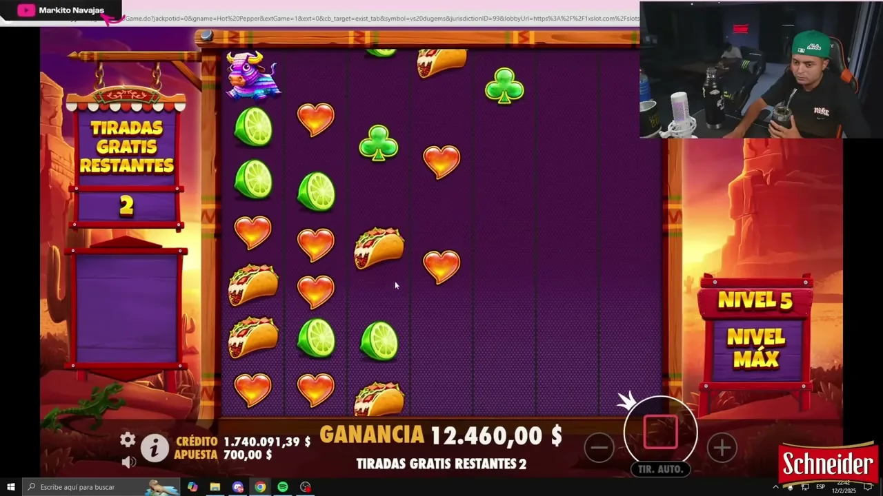 Premios y pozo repartido en un torneo de tragamonedas online